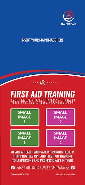 Premium Psd First Aid Signage Template