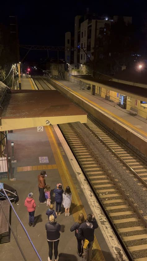 Steam train flying through Fairfield Station tonight. Melbourne rules ...