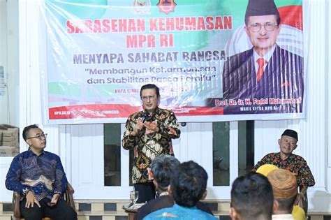 Wakil Ketua MPR Fadel Muhammad Ajak Rakyat Indonesia Menjaga