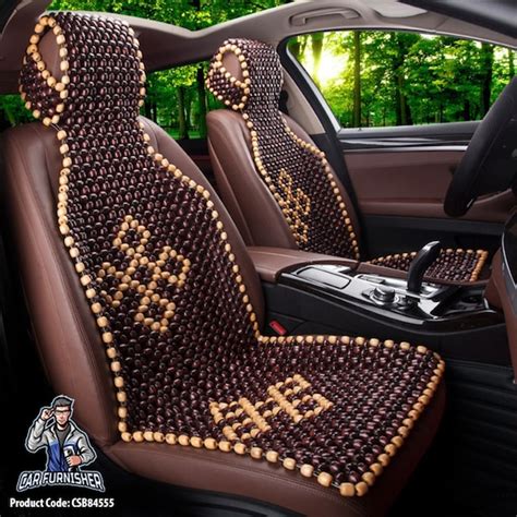 Car Seat Cover Real Wood Beads Car Accessory Massager Etsy