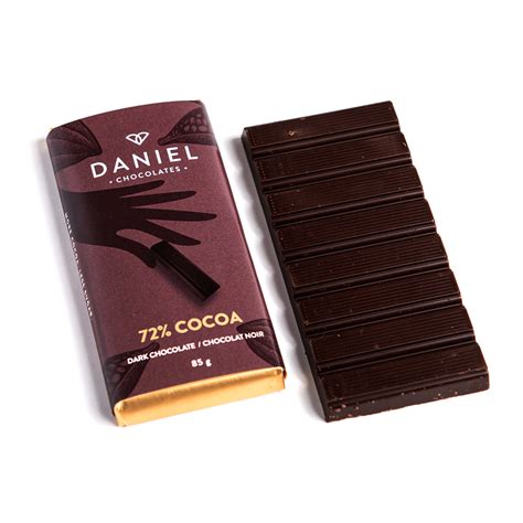 74% Cocoa Dark Chocolate Bar, 85g - Daniel Chocolates