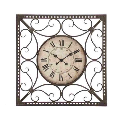 Woodland Imports Metal Roman Quartz Wall Clock Reviews Wayfair