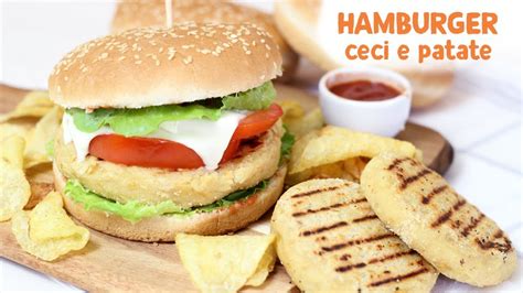 HAMBURGER DI CECI E PATATE Ricetta Facile Panino Farcito