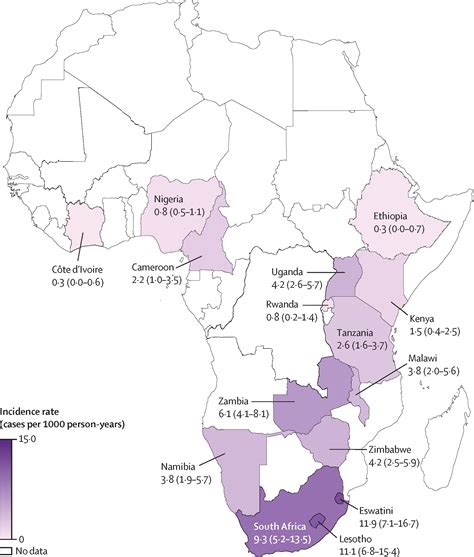 Adult Hiv Incidence Across High Burden Countries In Sub Saharan