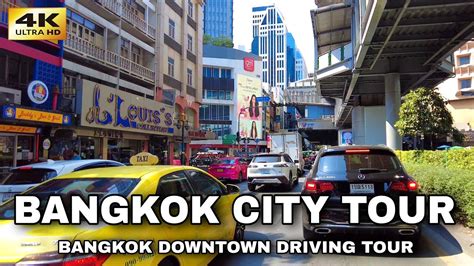 Bangkok Downtown Driving Tour Asok Nana Phrom Phong Thailand