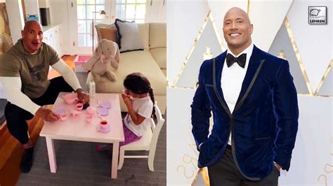 Dwayne Johnson Enjoys Tea Party With His Daughter Tiana