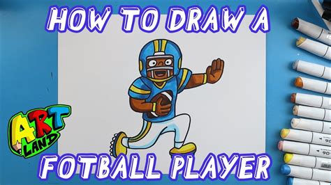 How To Draw An American Football Player Drawing: Easy NFL Player Sketch ...