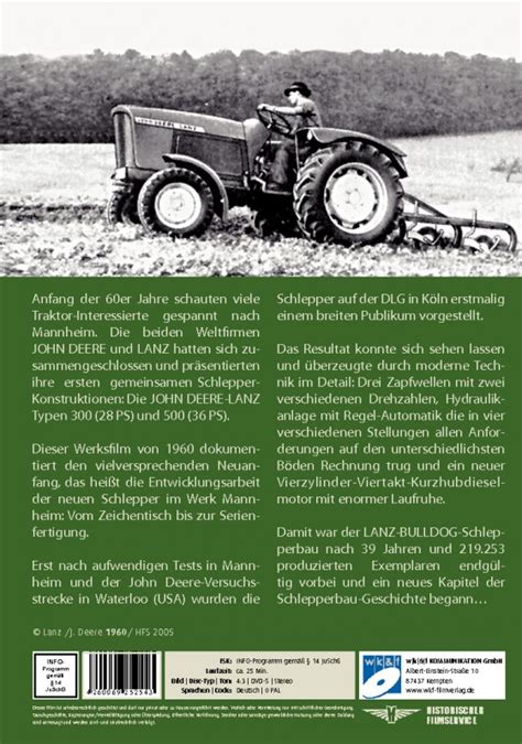 John Deere Lanz Schlepper Mit Zukunft Historische Landwirtschaft