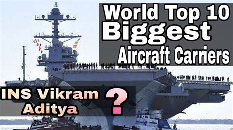 Top 10 Biggest Aircraft Carriers In The World 2021 Knowledge Bank Youtube