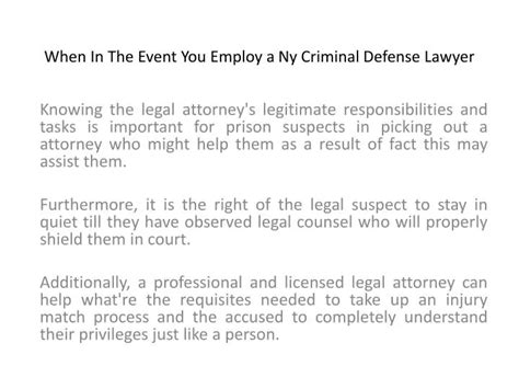 Ppt Ny Criminal Lawyer Powerpoint Presentation Free Download Id