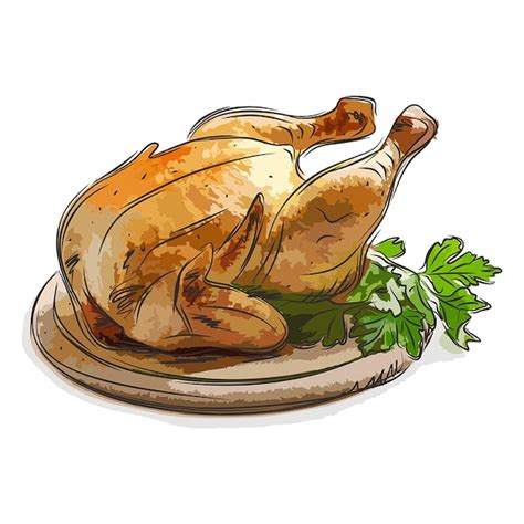 Roast Chicken Drawing