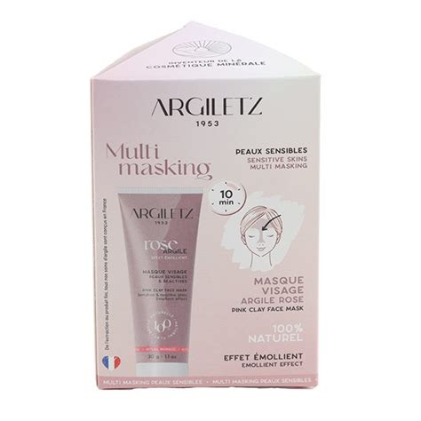 Argiletz Coffret Trio Masques à l argile pour Peaux Sensibles