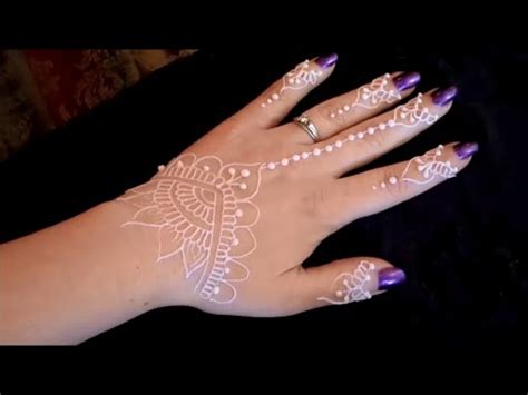 Simple Design With White Henna Top Inspiration