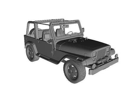 Jeep Wrangler High Detail 3d Model 3d Printable Cgtrader