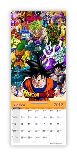 Calendario 2020 De Pared Dragon Ball Z Meses sin interés