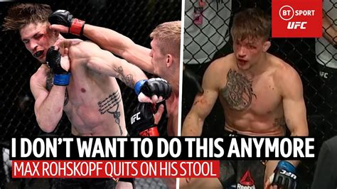 Call It Ufc Fighter Throws In The Towel As Trainer Wont Stop The