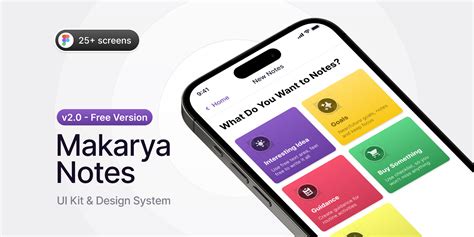 Free Version Makarya Notes Advanced Note Taking App Design System