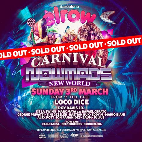 Elrow Cuenta Con Loco Dice Y Un Sold Out Para Su Particular Carnaval