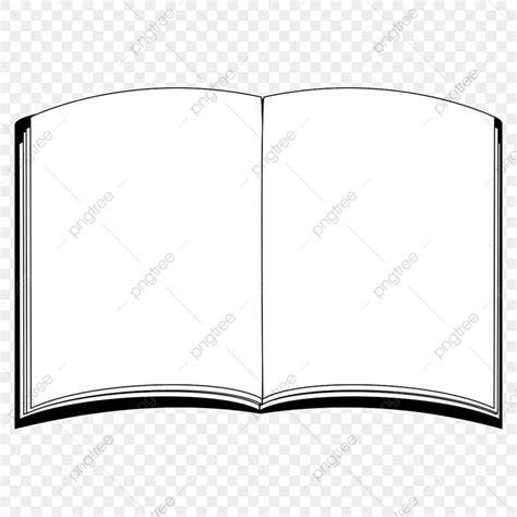 Open Book Clipart Transparent Background, Simple Open Book Black And ...