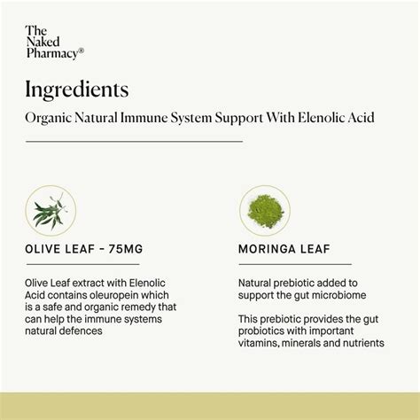 The Naked Pharmacy Natural Olive Leaf Supplements With Elenolic