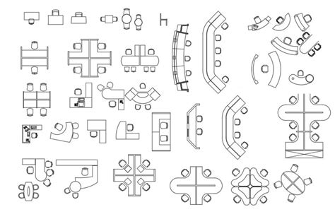 Reception Desk Cad Block