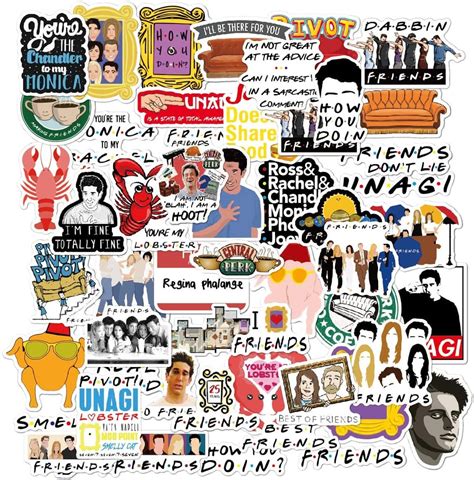 Friends TV Show Merchandise Stickers Pack | Friends Products on Amazon ...