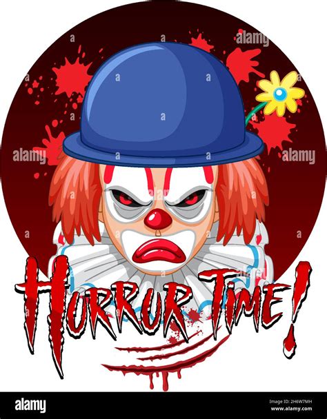 Ilustraci N De Cara De Payaso Espeluznante Imagen Vector De Stock Alamy