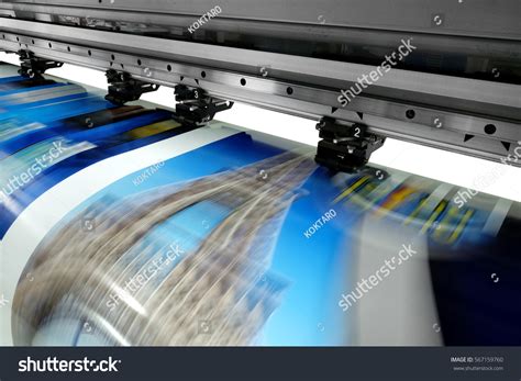 printer large format   royalty  licensable stock
