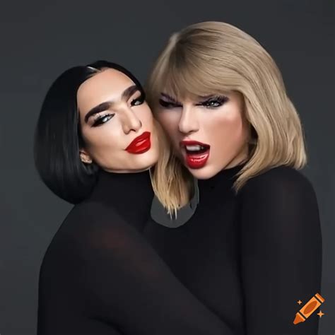 Dua Lipa And Taylor Swift In A Creative Tights Ad On Craiyon