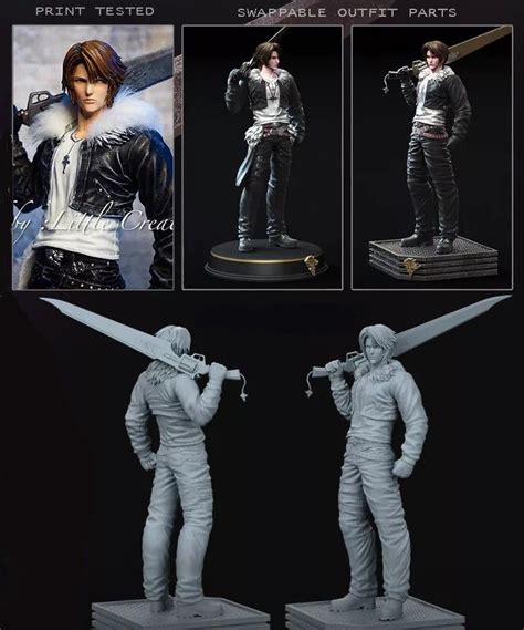 Squall Leonhart Stl 3d Print Files 3d Printing Squall Print