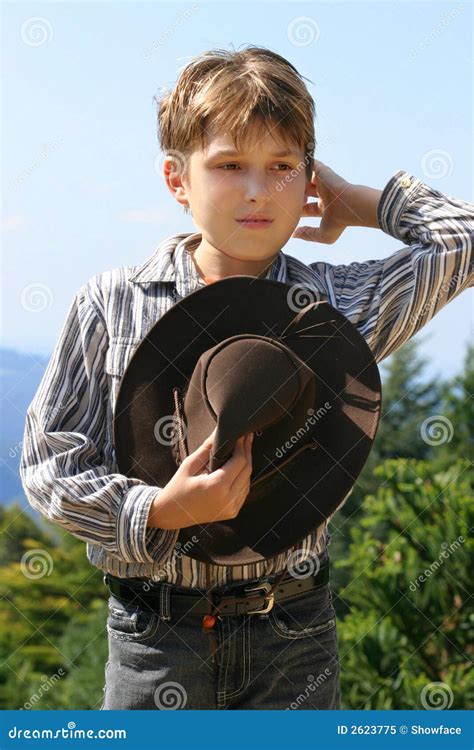 Country Farm Boy Stock Image Image Of Denim Child Property 2623775