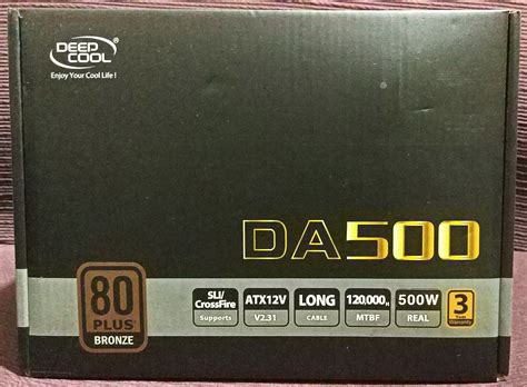 Обзор от покупателя на Блок питания Deepcool DA500 500W ATX Bronze ...