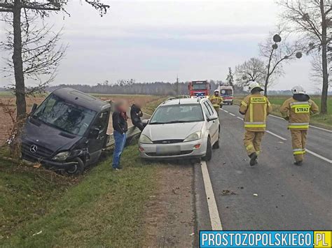 Wierzbica Górna zderzenie samochodu osobowego z dostawczym