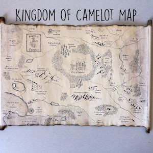 Kingdom of Camelot Map Merlin on BBC Map King Arthur Map of - Etsy