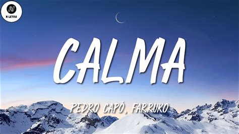 Pedro Capó Farruko Calma Letra Lyrics YouTube