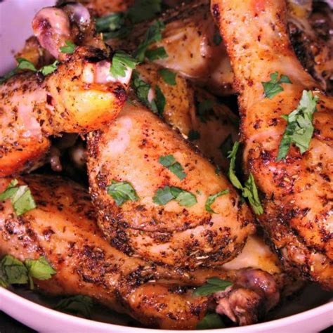 Baked Herb And Garlic Chicken Drumsticks Recipe Yummly Recipe Chicken Drumstick Recipes