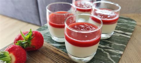 Panna Cotta Au Coulis De Fraises Nutriwi