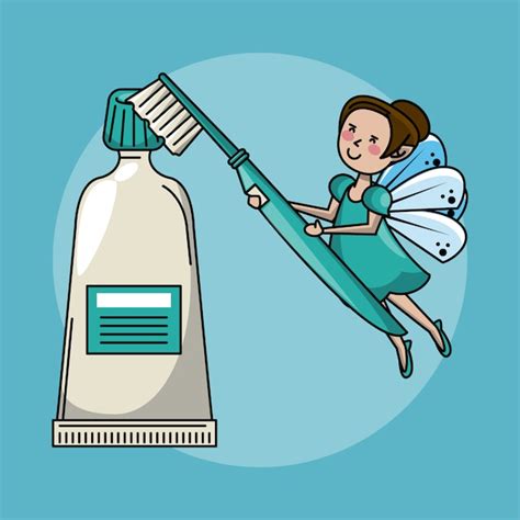 Premium Vector Tooth Fairy And Dental Care