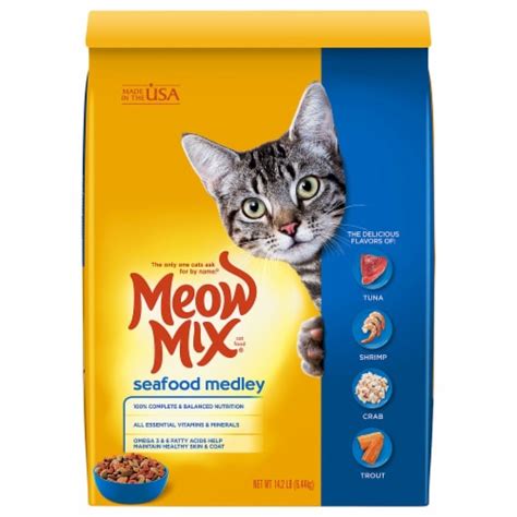 Meow Mix® Seafood Medley Dry Cat Food, 14.2 lb - Kroger