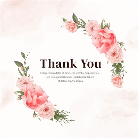 Premium Psd Peach Watercolor Flower Wreath Background