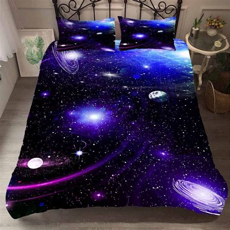 2019 Popular Starry Galaxy Series Duvet Cover Set Planets Etsy