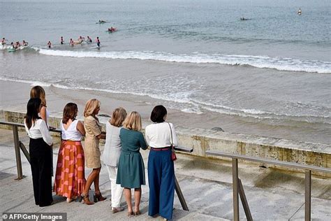 Brigitte Macron Dons Nude Utility Dress At G Summit Artofit