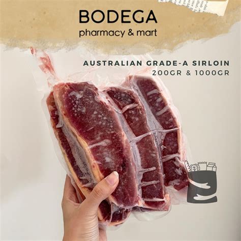 Jual Australian Sirloin Beef Steak Grade A Daging Wagyu Frozen