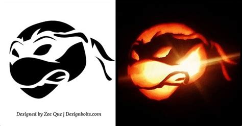 Printable Ninja Turtle Pumpkin Stencil