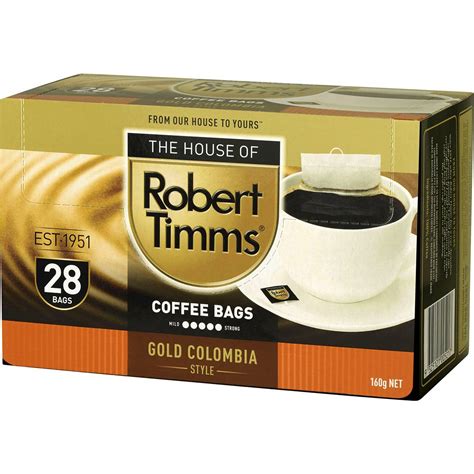 Robert Timms Gold Colombia Coffee Bags 28 Pack | Woolworths