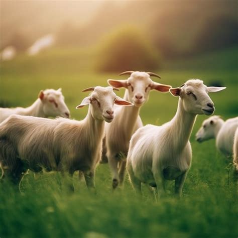 Premium Ai Image Free Photo Closeup Farm With Group Of Goats