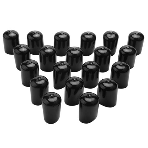 Rubber End Caps ID PVC Round Tube Bolt Cap Cover Screw Thread