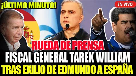 ÚLTIMO MINUTO FISCAL GENERAL TAREK WILLIAM SAAB RUEDA DE PRENSA TRAS