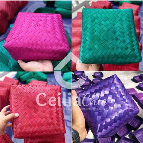 Jual Besek Bambu Warna X Cm Besek Warna Besek Warna Warni