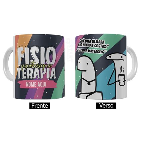 Caneca Fisioterapia Meme Flork Ml Nome Shopee Brasil